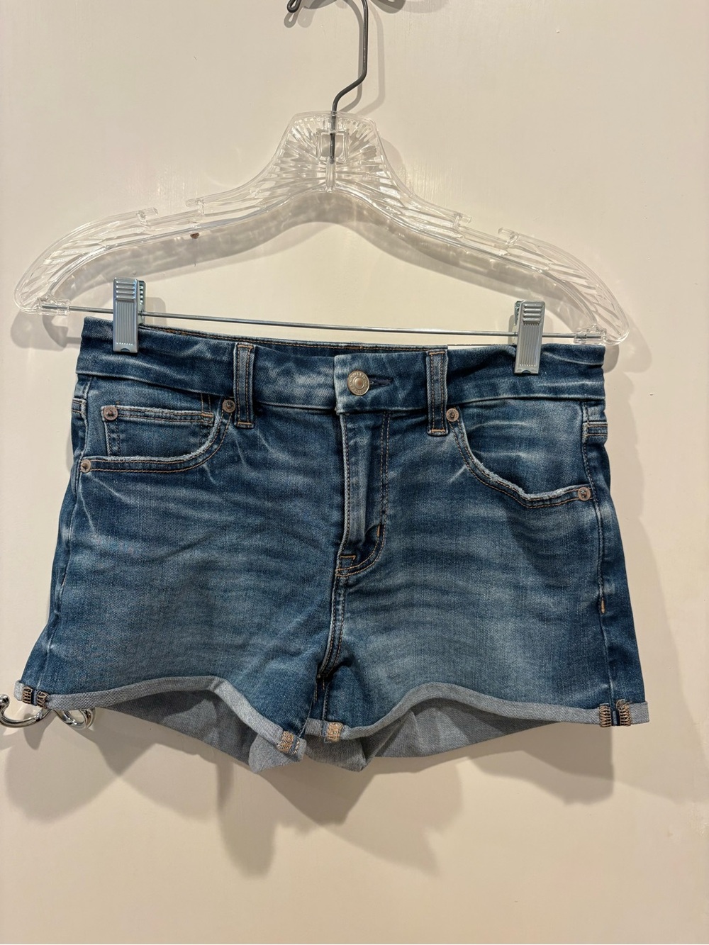 Curvy Women's Denim Shorts - Blue